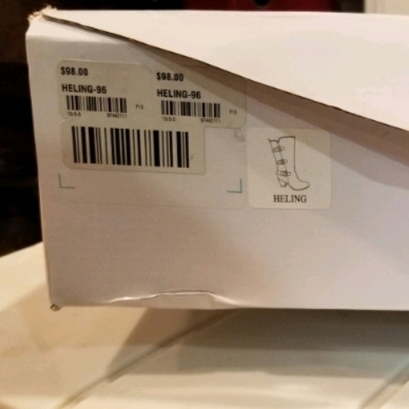 Black faux Leather boots - Picture 3 of 3